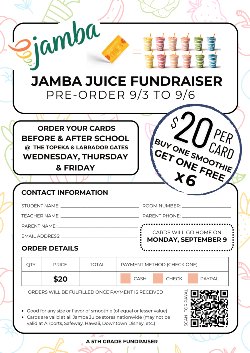 Topeka PTA Fundraiser flyer